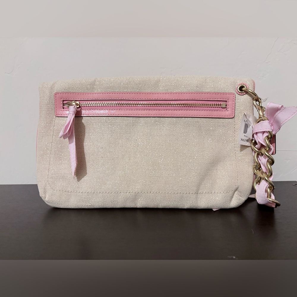 Coach Floral Chain Canvas Wristlet Y2K - Picture 3 of 12